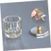 FRCOLOR Set of 4 manicure liquid cups crystal cups made of clear glass glass jug with lid clear cup glass cup with lid clear cup storage box liquid crystal - Buy Online on GoSupps.com