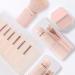 Buy Soft Retractable Makeup Brush Set - Portable Mini Brushes for Travel (Light Beige) | Best Quality eCommerce Shipping Worldwide - Buy Online on GoSupps.com