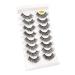 UAMOU 5/50 Boxes Russian Strip Lashes DD Curl Lashes 8 pairs 3D Mink Eyelashes Natural Fluffy False Eyelashes Extension Cheerfully (Color : 8Pairs G883 Size : 30 Boxes)