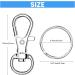 20pcs Swivel Snap Hooks with Key Rings for DIY Crafts & Jewelry Making - Lobster Claw Clasp Keychain Clips for Lanyards & Christmas Decor - Buy Online on GoSupps.com