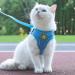 Femax Dog Harness & Leash for Small Medium Dogs & Cats - Soft Mesh Adjustable Reflective No Pull Vest for Puppies & Kittens - Breathable Blue Harness (Chest 47-58cm) - Buy Online on GoSupps.com
