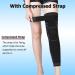 Goosom Adjustable Knee Support - 2 Pack Compression Knee Protectors for Sports Slipproof & Breathable (Black XL) - Unisex K50 - Buy Online on GoSupps.com