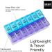 XL Pill Organizer - 7 Day AM PM Weekly Pill Box - Extra Large 9x4.75 for Medicines Vitamins & Supplements - Buy Online on GoSupps.com
