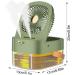 Spraying Mist Fan | Table Spraying Mist Fan Water - Remote Control Humidifier Fan Desktop Spray Moisturizing Fan for Table Home Travel Offices Green A - Buy Online on GoSupps.com