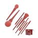 Makeup Brush Orange Makeup Brush Set 9 Sticks for Loose Powder Brush Blush Brush Foundation Brush Beauty