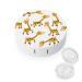 Bagea-Ka Cute Cartoon Giraffe Animal Pattern Contact Lens Case Box Eye Care Kit Holder Mirror Box with Tweezers Remover Tool Solution Bottle for Outdoor Travel & Home