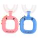 Homsfou 2st U-shaped toothbrush for children Mundsurance tool for children children's toothbrush for the whole mouth car toothbrush for children.