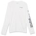 Columbia Boys' Terminal Tackle Long Sleeve Tee White/Collegiate Navy Logo Large
