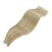 Youngsee Tape In Extensions - Real Hair Blond & Gold Highlights | Invisible Skin Weft | 35cm | 50g | #16/25 & #P16/22 - Buy Online on GoSupps.com
