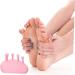 Healifty Toe Separators and Protectors - 4 Pairs TPR Pink Nail, Toe, and Thumb Protectors for Foot Valgus - Toe Stretchers and Adjusters - Buy Online on GoSupps.com