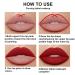 Matte Ruby Red Lip Liner and Lipstick Set | Waterproof Long Lasting Berry-Colored Lip Makeup | High Impact Color | 2pcs Matt Ink Liquid Lips Set - Buy Online on GoSupps.com
