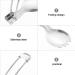 Mobestech Folding Spoon Fork Set Portable Camping Cutlery Salad Server Stainless Steel Serving Spoons Appetizer Forks Dessert Forks Scoop for Travel Outdoors - Buy Online on GoSupps.com