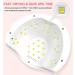 NAILGIRLS 75W UV LED Nail Lamp with Smart Sensor & 3 Timer Settings - Professional Salon Nail Dryer for Gel Polish Curing - Buy Online on GoSupps.com