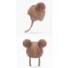 Cute Bear Kids Winter Hat | Ear Flaps, Dual Pom-Pom | Toddler Fleece Lined Earflap Cap - Khaki - Buy Online on GoSupps.com