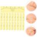 SEWOART 50pcs Shaper Miss Shaping Measuring for up Eyebrow Rulers Permanent 18x5cm Yellow 3 - Buy Online on GoSupps.com