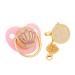 Baby pacifier newborn pacifier nipple baby Schnuller bling crown baby pacifier and clips newborn weaning pacifier baby dummy pacifier with rhinestone pink unit size