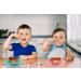 Silicone Baby Plate with Suction | Divided Duck Dishes for Kids | BPA-Free & Microwave Safe | Green - Buy Online on GoSupps.com