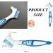 Dental Prosthesis Box with Sieve | Denture Case Set for Storage & Cleaning | White Dental Box with Cleaner Brushes - Buy Online on GoSupps.com