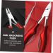 minkissy Nail Painting Tools 1pc Nail Clippers Pedicure Nail Kit Manicure Kit Nail Art Tools Kit Set Nail Scissors Nail Pliers Nail Supply Nail Clamp Groove Clamp Dead Skin Red Metal 13.8x6.8cm Red - Buy Online on GoSupps.com