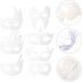 DIYEAH 14pcs Blank White Paper Masks - Perfect for DIY Painting & Masquerade Crafts | International Shipping Available - Buy Online on GoSupps.com