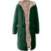 Buy Hanxiulin Women's Fleece Jacket | Warm Reversible Plush Coat | Lightweight Winter Trench for Outdoor | Stylish & Cuddly - Buy Online on GoSupps.com