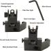 45 Degree Offset Flip Up Iron Sights - Rapid Transition Backup Fiber Optics - Low Profile Front and Rear Sights - Red/Green Dots - Picatinny/Weaver Rails Compatible - Buy Online on GoSupps.com