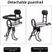 Front Mounted Child Bicycle Seat with Handrail, Seat Belt, and Pedal | Up to 100 lbs | Easy Installation Tools - Buy Online on GoSupps.com