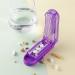 Purple Pill Splitter - Adjustable Stainless Steel Cutter for Small & Large Pills - Buy Online on GoSupps.com