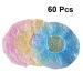 Lurrose Disposable Shower Caps - 60pcs Polka Dot Printed Bath Caps for Spa, Home, Travel, Salon - Assorted Colors - Buy Online on GoSupps.com