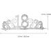 Buy Solustrie Happy Birthday Tiara - Golden & Silver Crystal Headband for 18th Birthday Party Decor - Buy Online on GoSupps.com