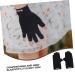 BRIGHTFUFU 1 Pair UV Gloves summer sunblock gloves touchscreen gloves nail art fingerless gloves sun protection gloves for women nail dryer UV glove nail gel fabric major women's summer beach 19.5x8cm Black - Buy Online on GoSupps.com