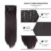 22-Inch Straight Wig Set - 6 Pieces 140g Heat Resistant 16 Hair Clips | Buy Color 2-33 Online - Buy Online on GoSupps.com