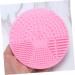 POPETPOP Makeup Washing Tool Silicone Makeup Brush Pad Esponjas Para Maquillaje for Makeup Cosmetic Brush Cleaner Brush Cleaning Pad Makeup Pad Makeup Sponge Scrubber Round 10*10cm Pink - Buy Online on GoSupps.com