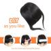 Real Human Hair Clip-In Thick Bangs Extension - Unprocessed French Fringe in Light Brown - Buy Online on GoSupps.com