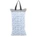 Large Hanging Wet/Dry Bucket Bag for Cloth Nappy Inserts Diaper Laundry with Two Waterproof Zippers Reusable (EF204)