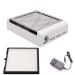 Hizozee Electric Nail Dust Collector Machine  Nail Vacuum Suction Fan with Reusable Filters  Stainless Steel Nail Dust Cleaner  Dust Extractor Manicure Tool for Acrylic Gel Nail Polishing  White
