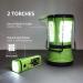 LE Rechargeable Camping Lantern 600LM with Detachable Flashlight - Perfect for Hurricane Emergency, Hiking & Fishing - USB Cable and Car Charger Included - Buy Online on GoSupps.com