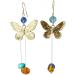Feylie Elegant Yellow Butterfly Pendant Earrings | Stylish Acrylic Dangle Earrings for Women & Girls - Buy Online on GoSupps.com