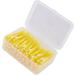 Braces Cleaner - 60 Interdental Brushes for Adults & Children | Slim Design Orthodontic Care Yellow - Buy Online on GoSupps.com