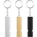Jinlaili 3pcs Survival Whistle & Signal Pipe Set - Metal Emergency Pipes with Keychain for Hiking Camping Sports & Dog Training - Buy Online on GoSupps.com