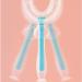 Kids Toddler Baby Toothbrush | U-Shaped 360 Degree Round Tooth Brush | Extra Soft Food Grade Silicone | Small (Age 2-6) Blue - Buy Online on GoSupps.com