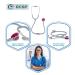 Buy Acoustic Stethoscope for Doctors & Medical Students - Lightweight Flexible Soft Ear Knobs (Grey) | International Shipping Available - Buy Online on GoSupps.com