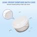 Denture Bath Case with Strainer - Portable Retainer Cleaner Cup for Household/Travel - Leak Proof and Easy to Clean - White - Buy Online on GoSupps.com