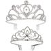 Jaciya 2 Pack Silver Crystal Tiara for Women and Girls - Rhinestone Princess Crown Headpieces for Wedding, Birthday, and Party - Hair Accessories with Combs - Buy Online on GoSupps.com