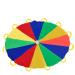 Sonyabecca Parachute 8 Feet 10 Feet 12 Feet for Kids with 9 Handles 12 Handles Play Parachute for 8 12 Kids Tent Cooperative Games Birthday Gift 12FT with 12 Handles Multicolored