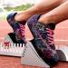 AOLEXWU Track Spikes Shoes - Men's Distance Running Sprint Sneakers 9.5 Black - Buy Online on GoSupps.com