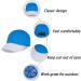 LANGZHEN 100% Cotton Kids Baseball Cap Hat - Adjustable Sun Hat for Girls Boys 2-4 Years - White Blue - Buy Online on GoSupps.com