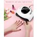220W UV Lamp for Gel Nails - Professional LED Nail Dryer with Timer & Sensor for Home & Salon Use - Buy Online on GoSupps.com