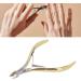 Cuticle Nippers Ergonomic Cuticle Nipper with Protective Cover for Manicure Enthusiasts Gold - Buy Online on GoSupps.com