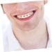  FOMIYES FOMIYES Hiphop Gold Braces Diamond Fake Hip Plated Teeth Accessory Your Star Rapper Costume Prop Approving Hiphop Teeth Grills Men Grills Women For Braces Golden Metal - Buy Online on GoSupps.com